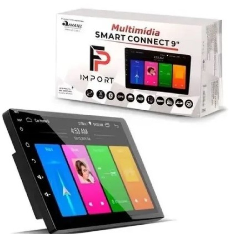 Multimídia FP import smart connect 9"