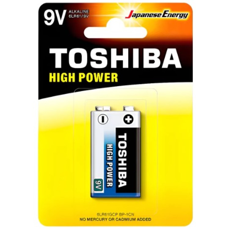 Bateria Alcalina 9V Toshiba High Power