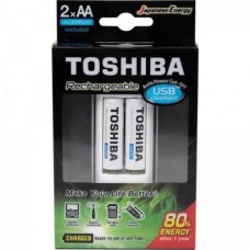 Kit Carregador de Pilhas AA Toshiba