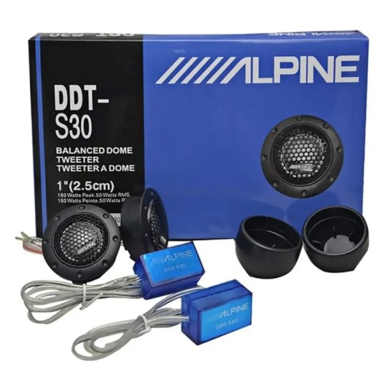 Tweeters Crossover Alpine Ddt-s30 De 180 Watts