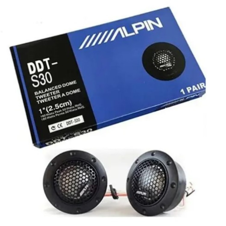 Tweeters Crossover Alpine Ddt-s30 De 180 Watts