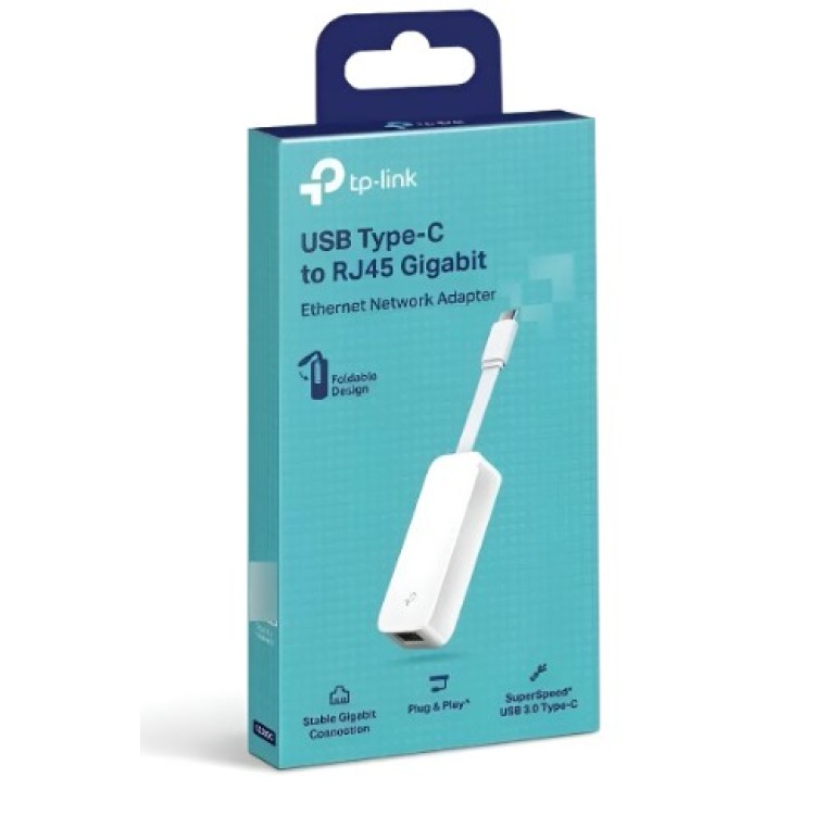 Adaptador Usb Type-c Para Lan Rj45 Gigabit Tp-link Ue300c Adaptador Usb Type-c Para Lan Rj45 Gigabit Tp-link Ue300c