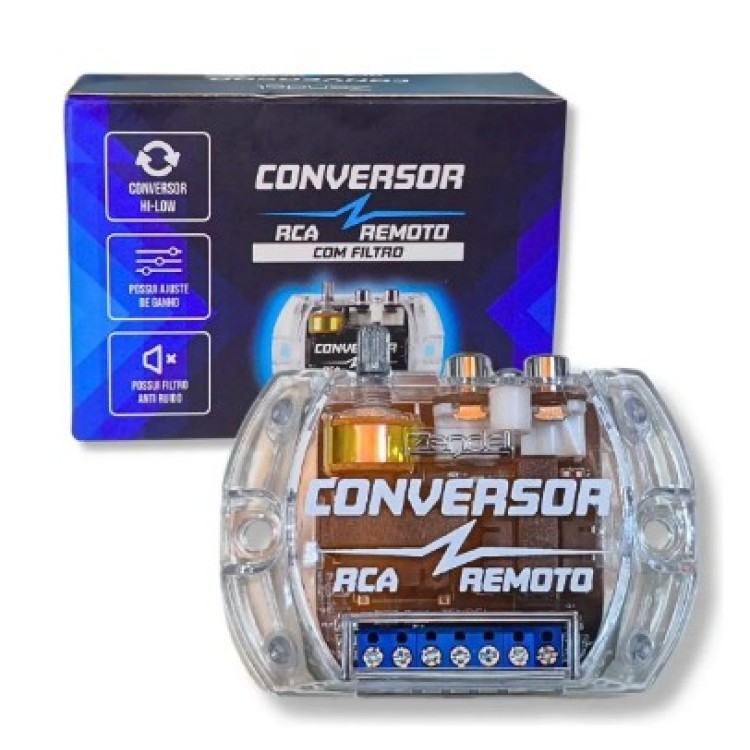 Conversor Rca Remoto Filtro Anti Ruido Zendel ZD-RCA