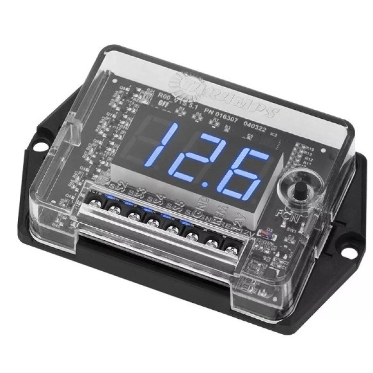 Voltimetro Taramps Digital 5 Saídas Sequênciais Vts 5.1 Voltimetro Taramps Digital 5 Saídas Sequênciais Vts 5.1