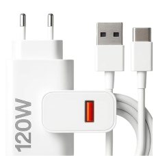 Kit Carregador Super Turbo Xiaomi Turbo 120w Watts com Cabo USB-C 