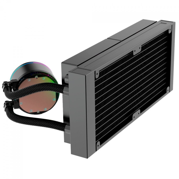 WATER COOLER KALKAN ALPHA 240 ARGB, 240MM, COM DISPLAY