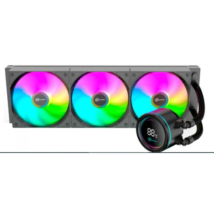 WATER COOLER KALKAN ALPHA 360 ARGB, 360MM, COM DISPLAY