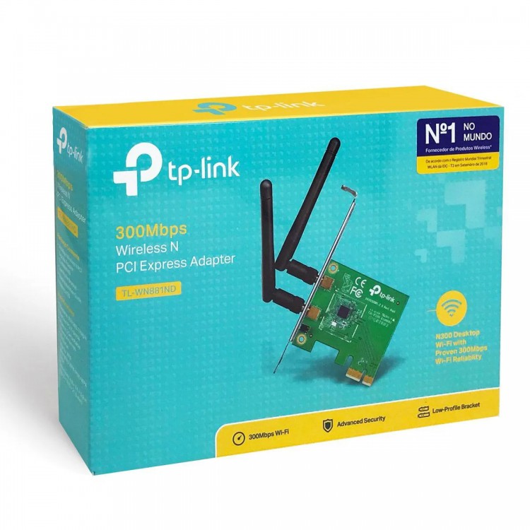 Adaptador PCI Wifi N 300Mbps TL-WN851ND