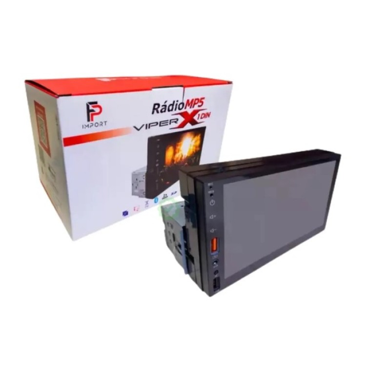 Central Mp5 7'' Espelhamento - Fp Import Viperx 1din