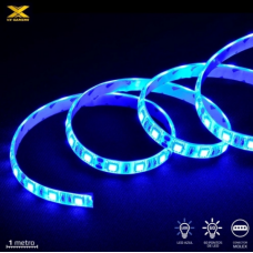 Fita De Led Vx Gaming Azul Com Conexão Molex 60 Pontos De Led 1 Metro - Lam1 - Vinik